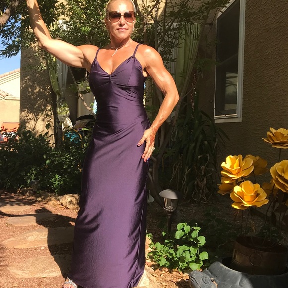 Vintage TRILOGY purple Maxi Dress - Picture 7 of 8